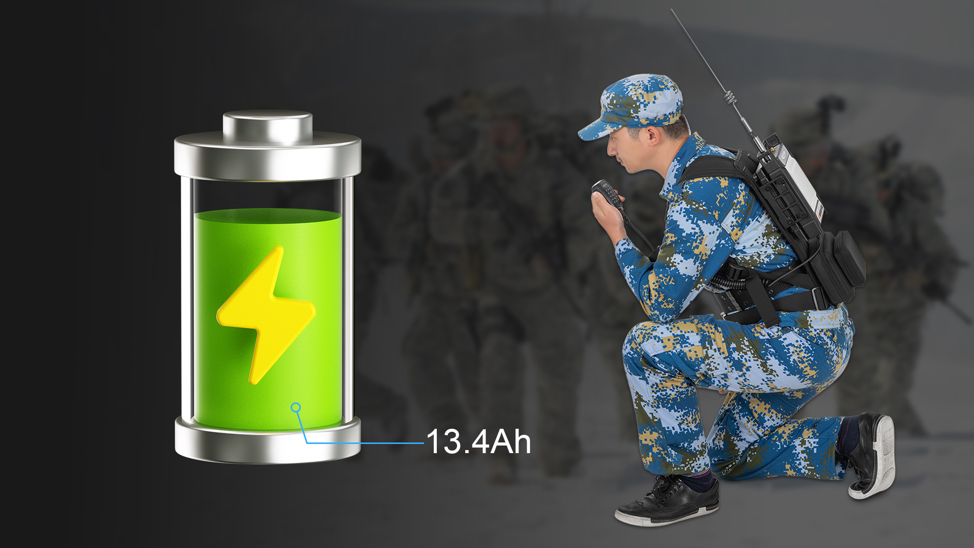 科立讯 背负式单频中转台 超大电池容量