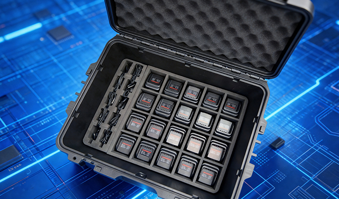 科立讯 KBX-TD60-350M 窄带通信终端保障箱 一机一充，随时补电