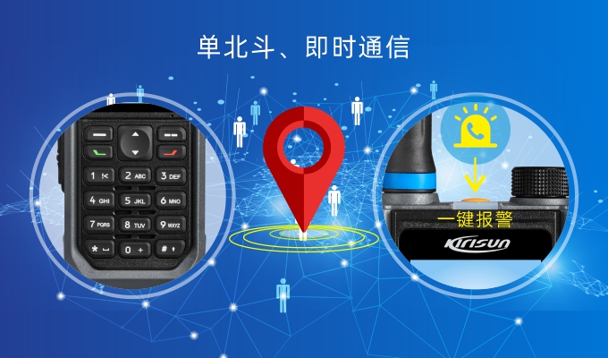 科立讯 T610 公网集群对讲机 精准定位与快捷一键报警