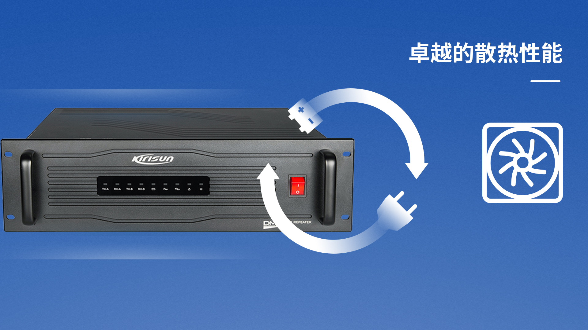 科立讯 DR650数字中转台 卓越的散热性能