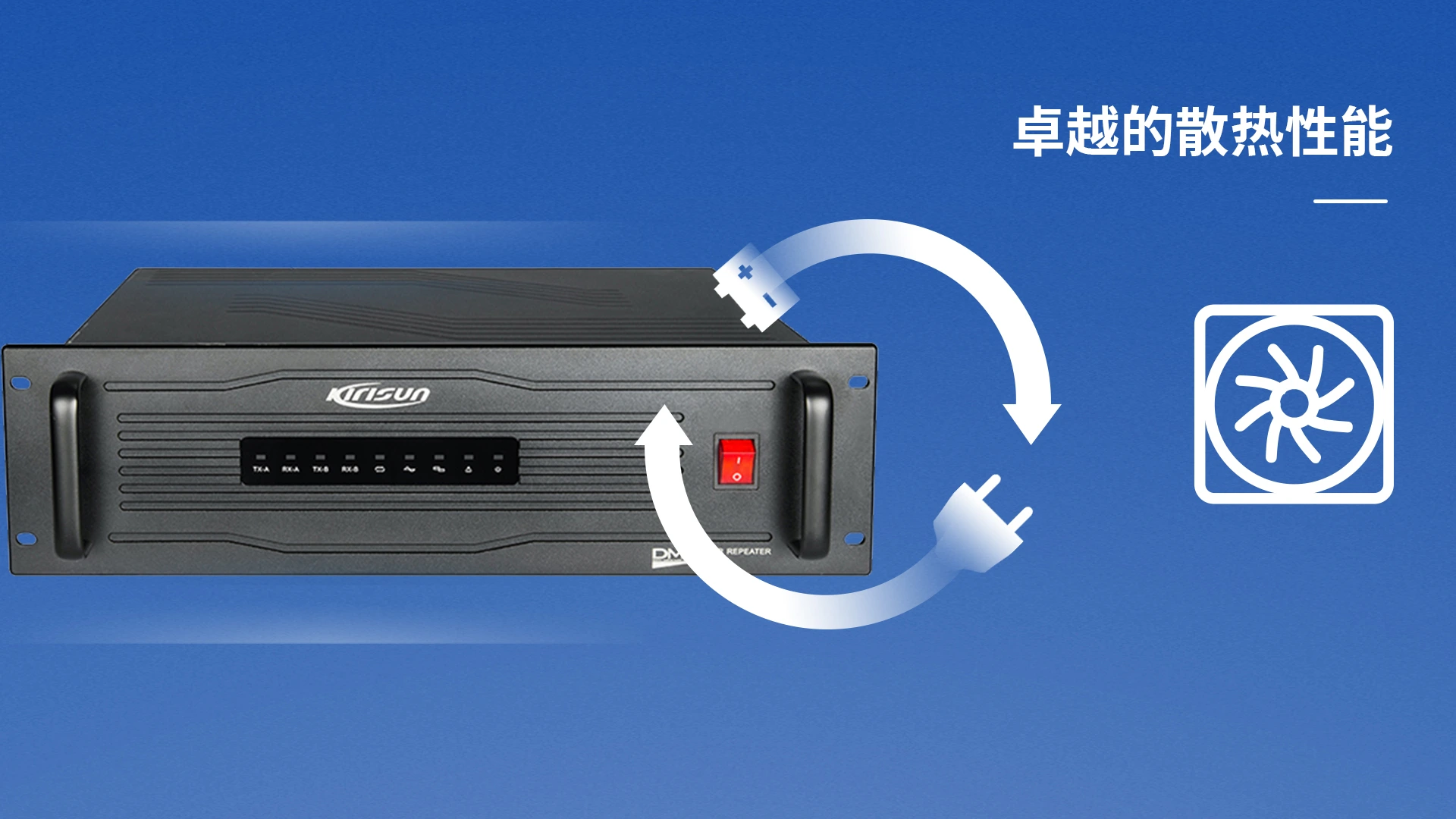 科立讯 DR650数字中转台 卓越的散热性能