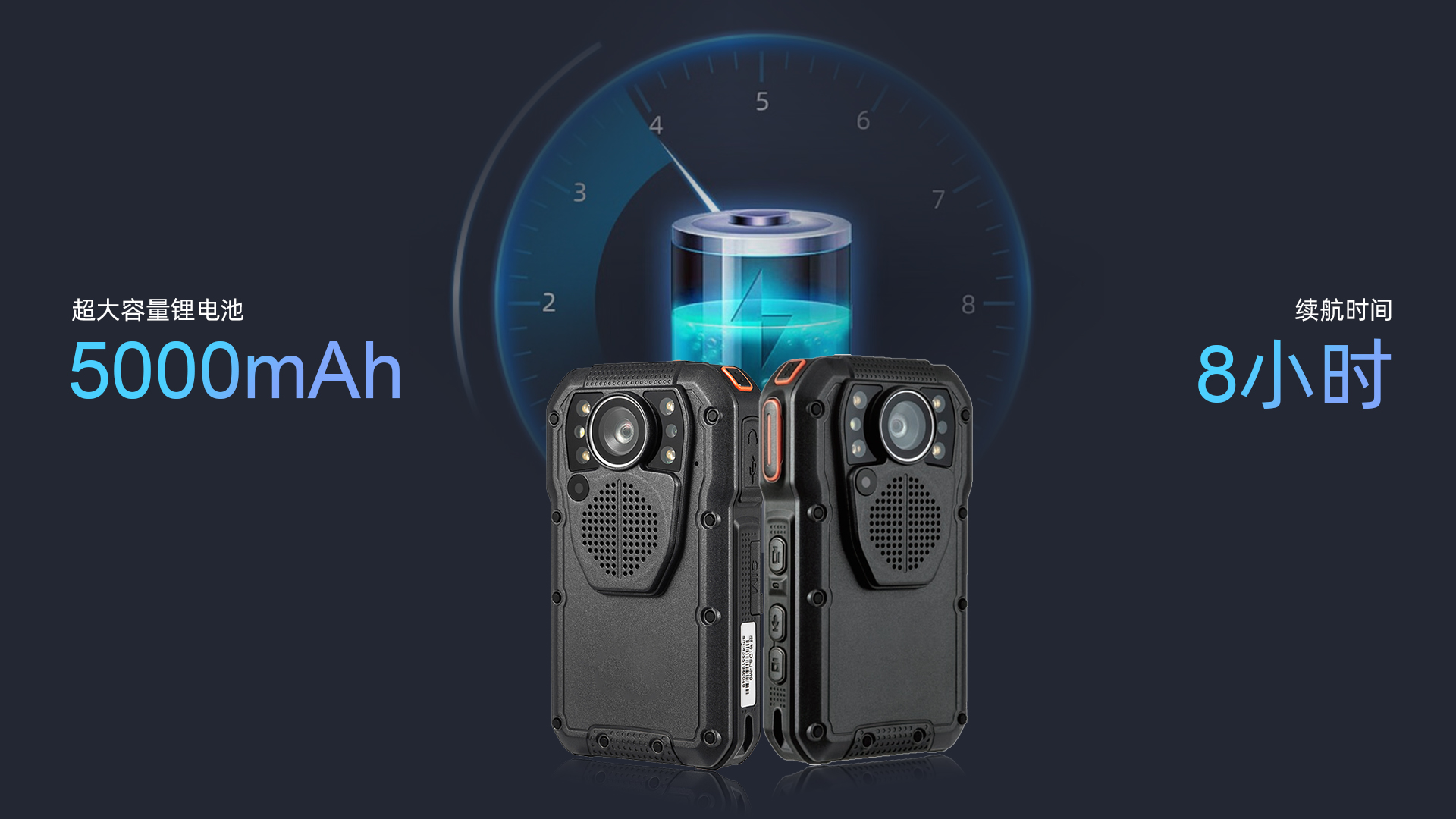 科立讯 DSJ-M9 4G执法记录仪 大容量电池