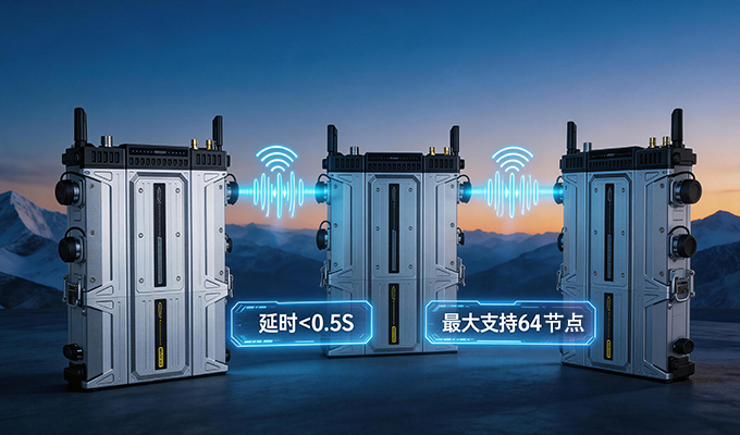 科立讯 nMesh550 双载频自组网基站 多跳组网，覆盖广阔