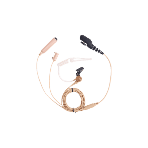 三线透明管监控耳机(米色) EAN17 No Logo IP54